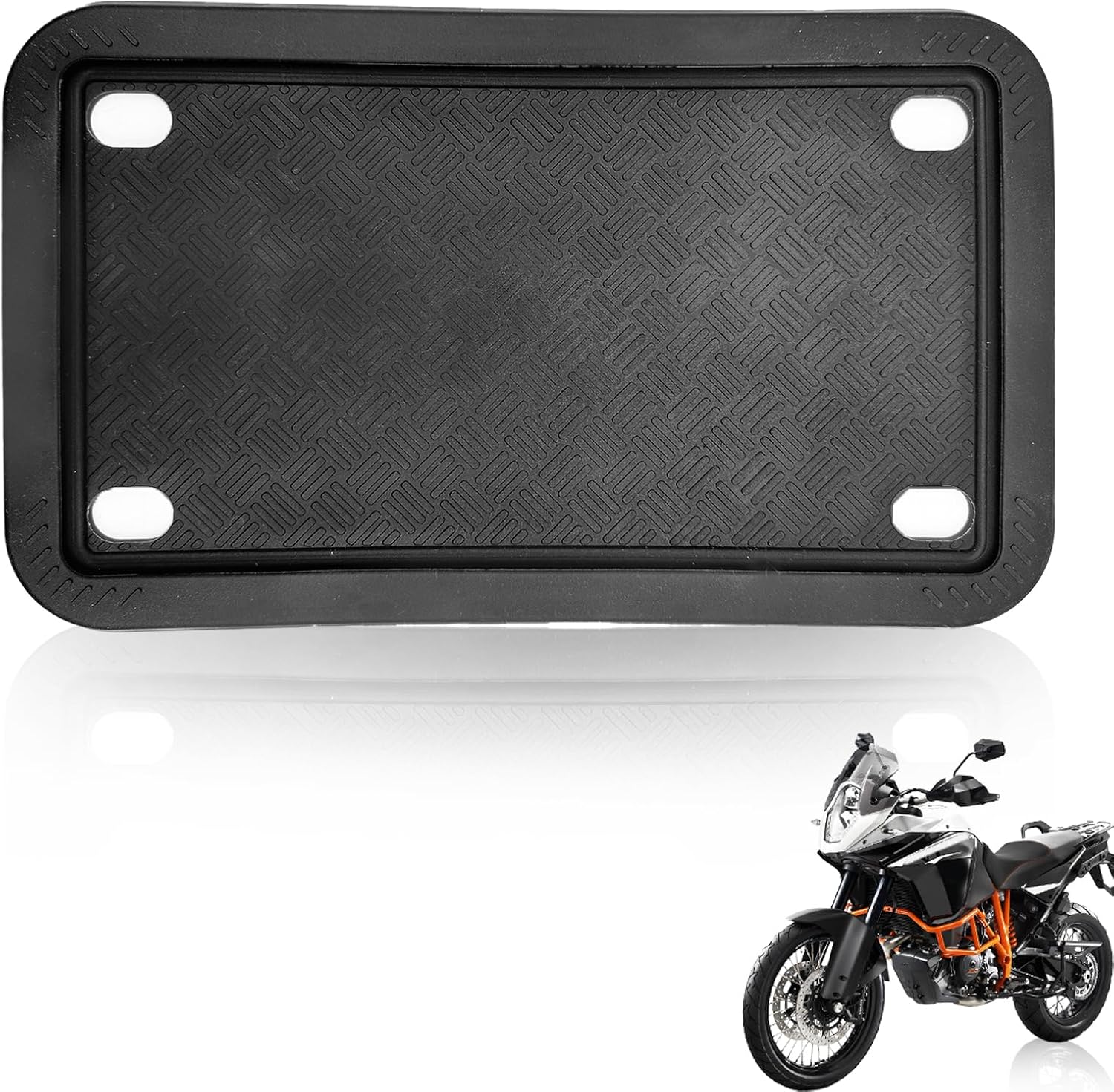 Rust Proof Silicone License Plate Frame 4x7 in Z592354