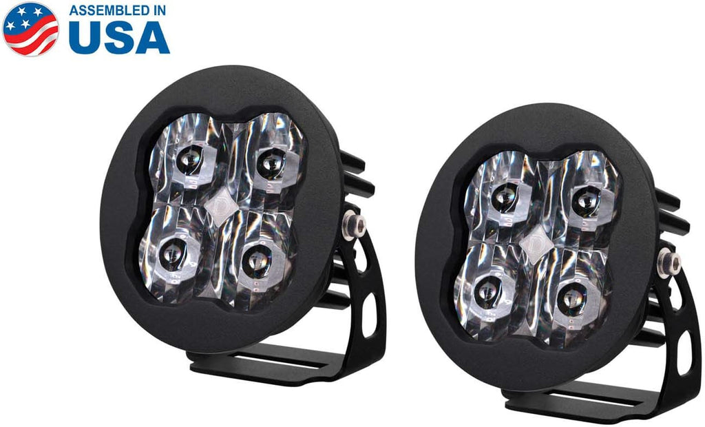 SAE/DOT White Sport Round LED Pod (pair) S669824
