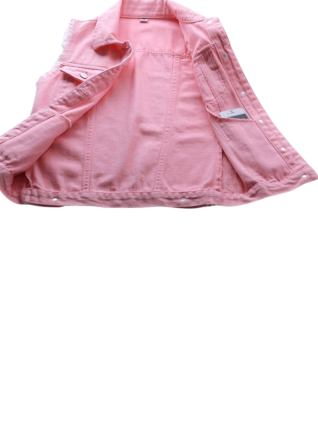 Plus Size Sleeveless Denim Vest A1804