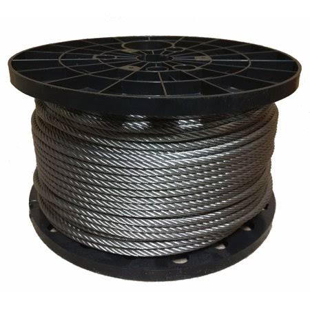 3/16 inch Stainless Steel Aircraft Cable Wire Rope Type 7x19 Type 316 (700 Feet) B33142