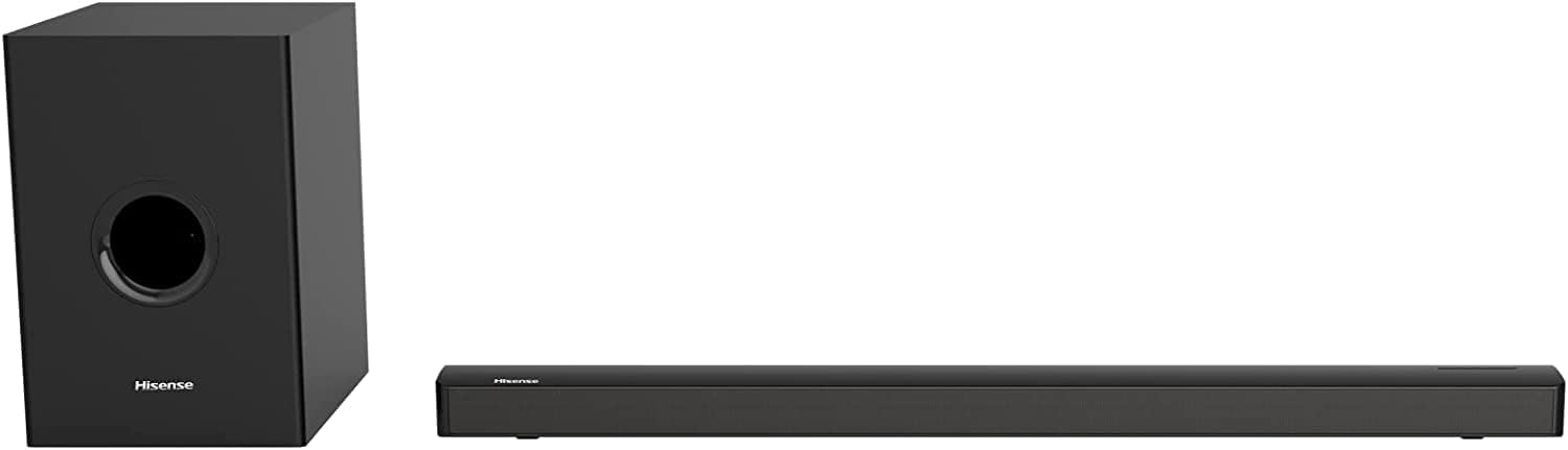 2.1ch Sound Bar with Built-in Subwoofer, 108W, Wireless Bluetooth, Dolby Audio, HDMI ARC/Optical/AUX/USB V96811