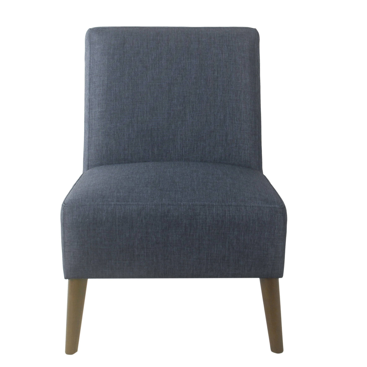 Navy Blue Armless Dining Accent Chair S8607