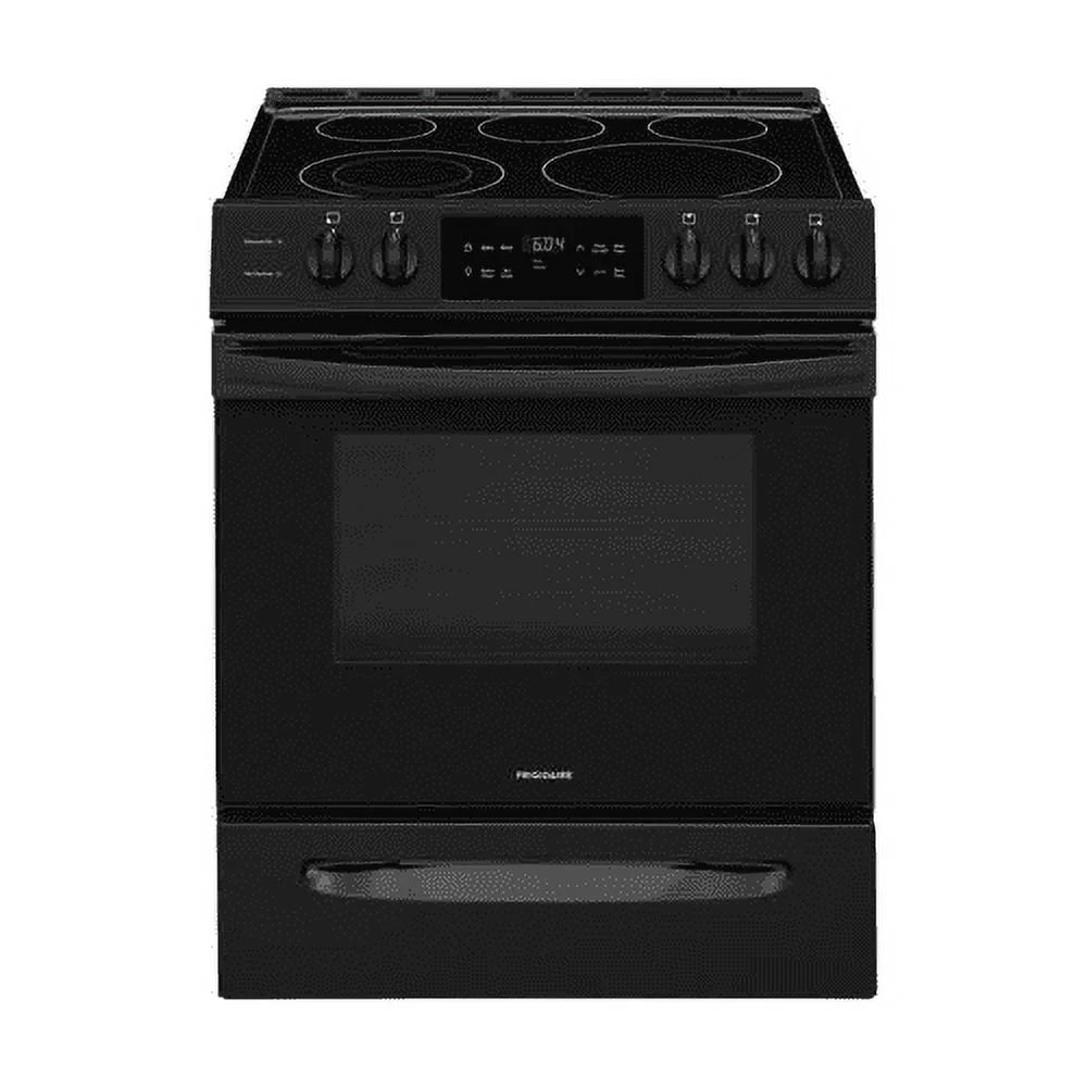 Black 30 in Freestanding Range with Self-Cleaning B385387