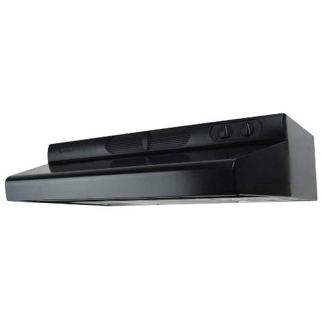 24x22 Under Cabinet Range Hood with 270 CFM Lighting Energy Star in Black V989589