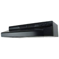 24x22 Under Cabinet Range Hood with 270 CFM Lighting Energy Star in Black V989589