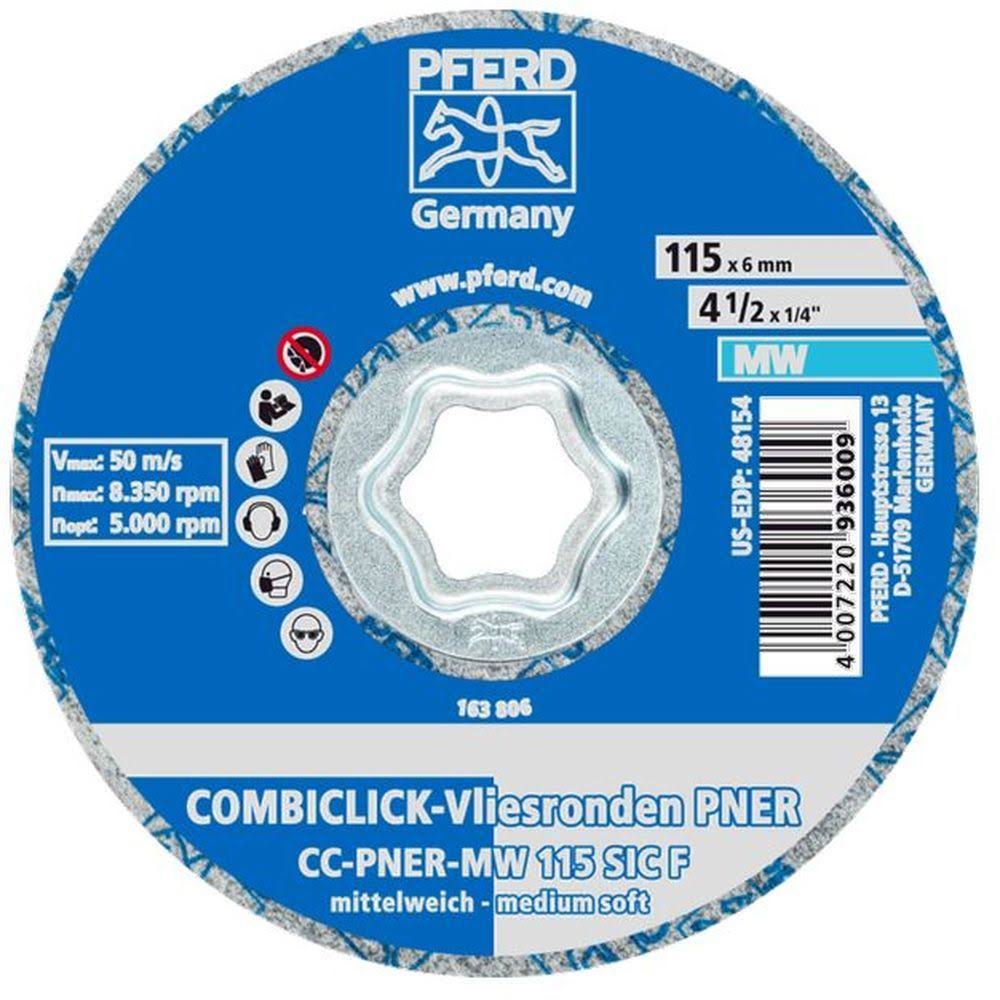 COMBICLICK Unitized Disc 4-1/2x22 Silicon Carbide, Fine, Medium-Soft (5pk) I562898