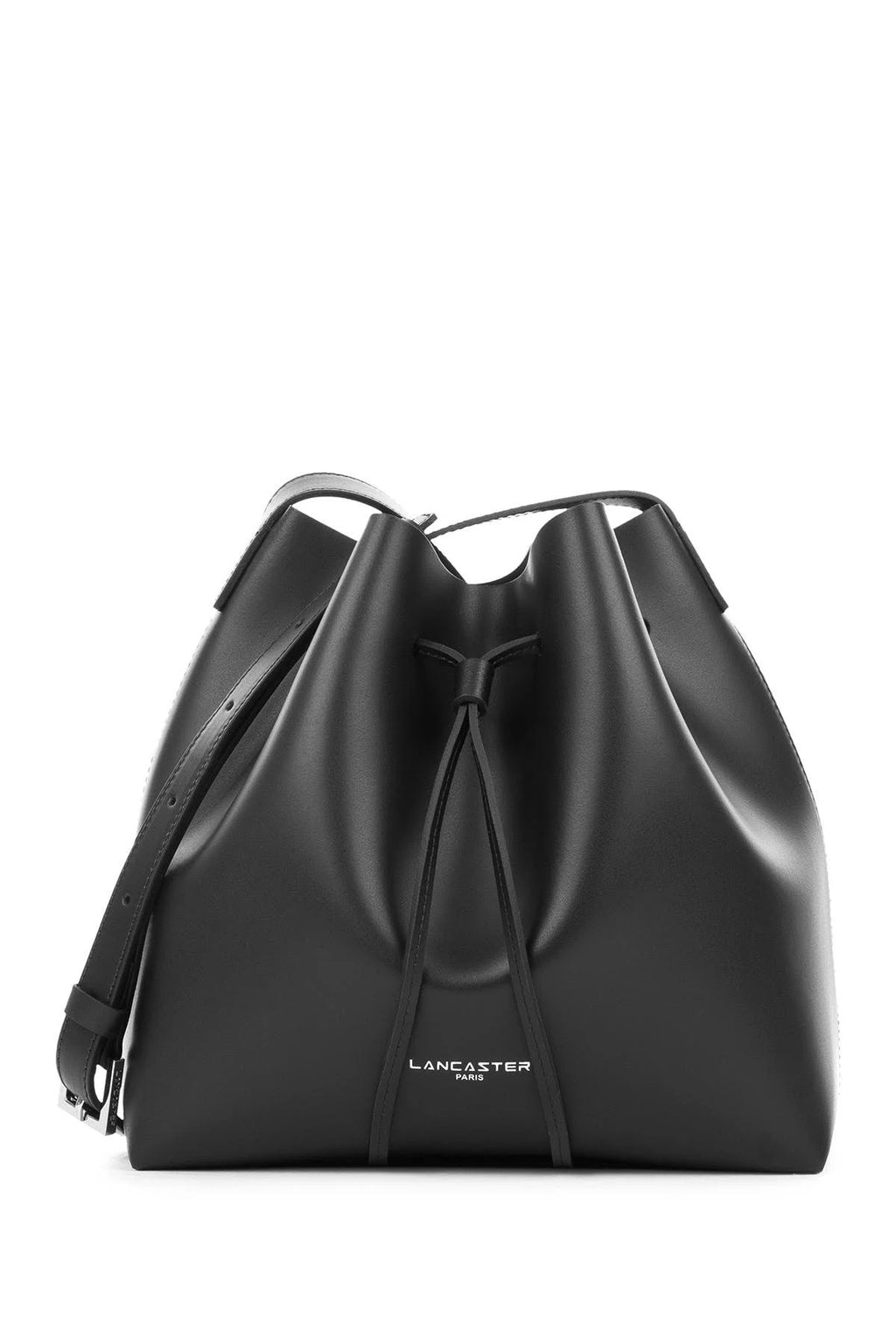 Black Leather Bucket Bag H749079