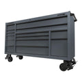 72 in. x 22 in. Triple-Bank Roll Cab, Slate Gray W1588