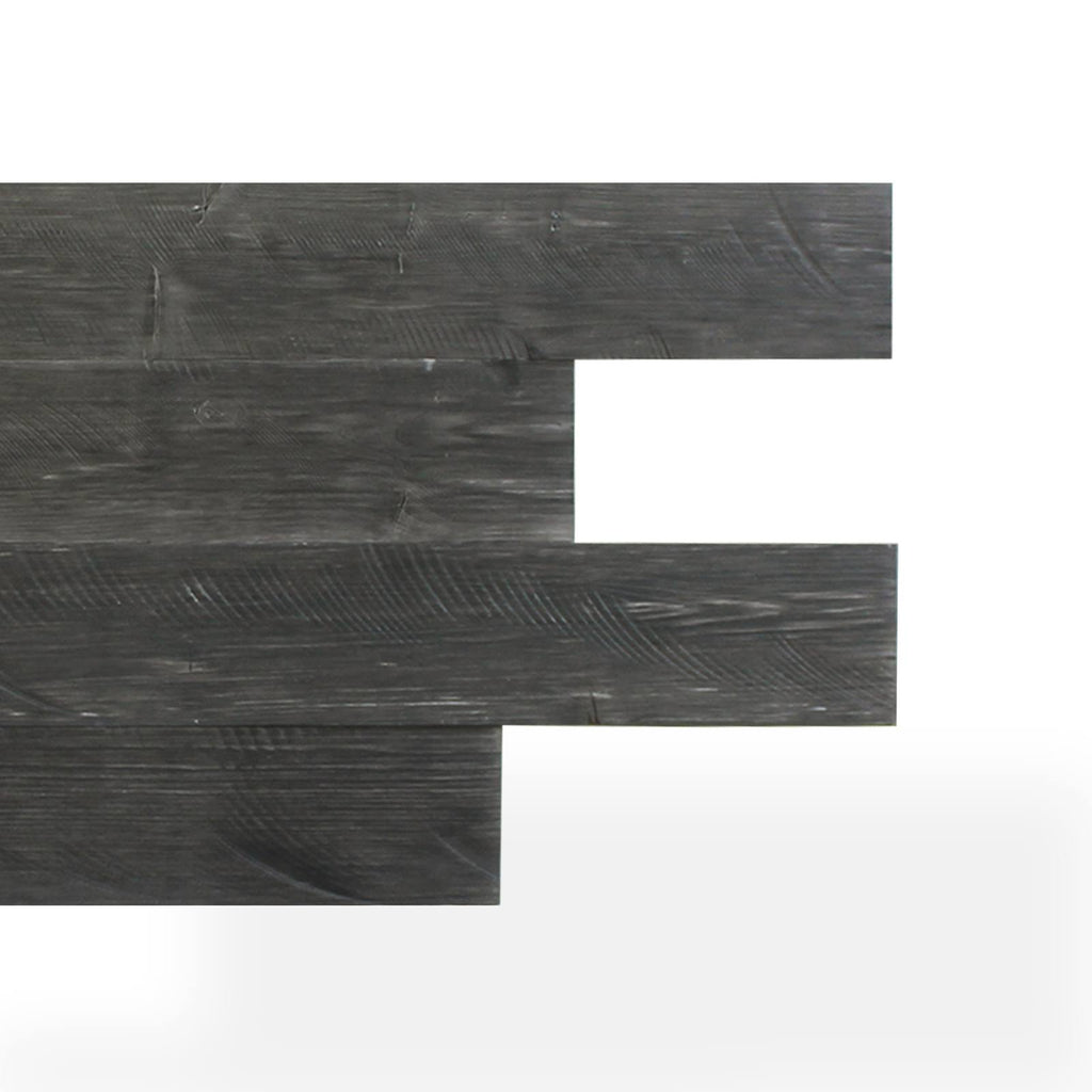Self-Adhesive Distressed Real Wood Plank Dark Grey G1512