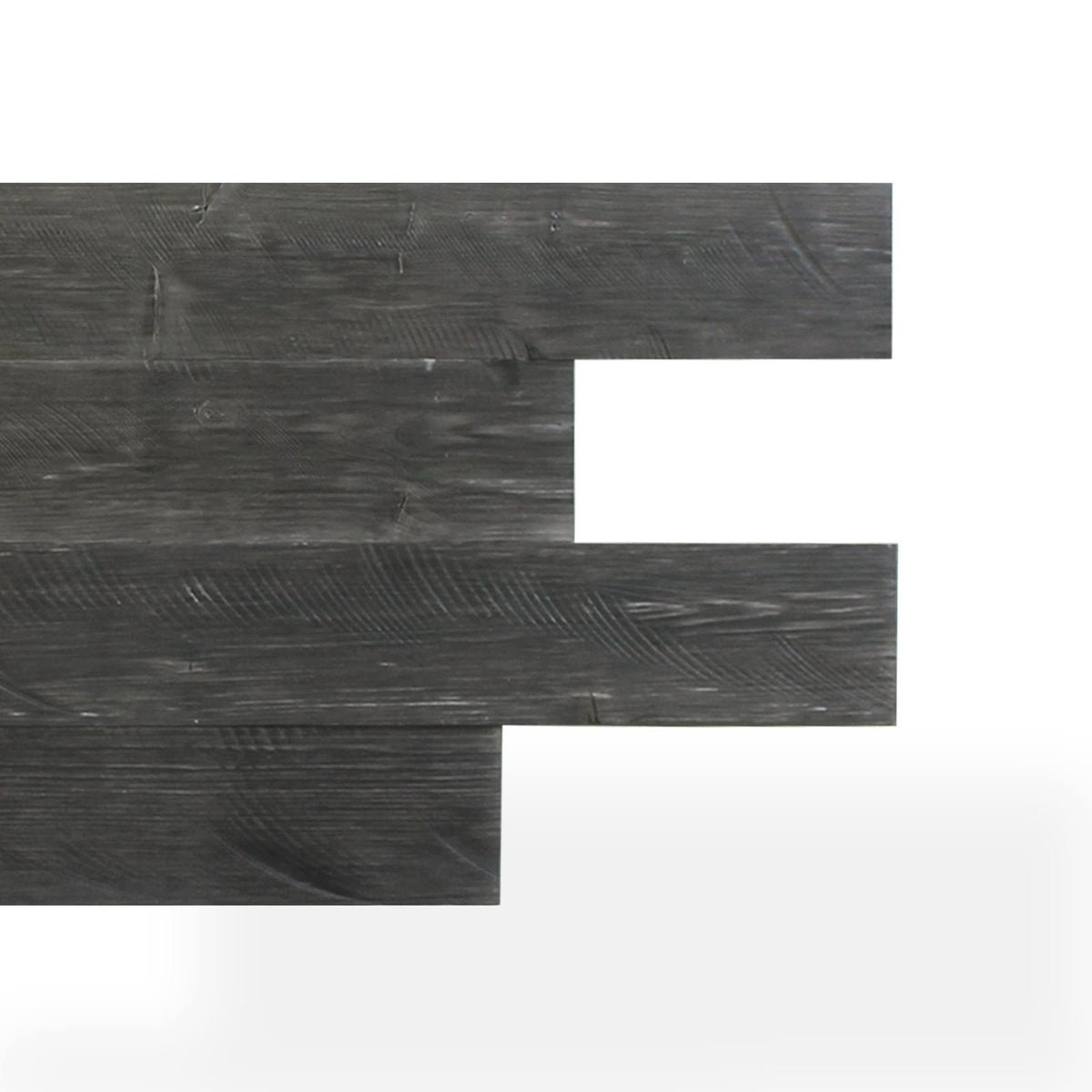 Self-Adhesive Distressed Real Wood Plank Dark Grey G1512