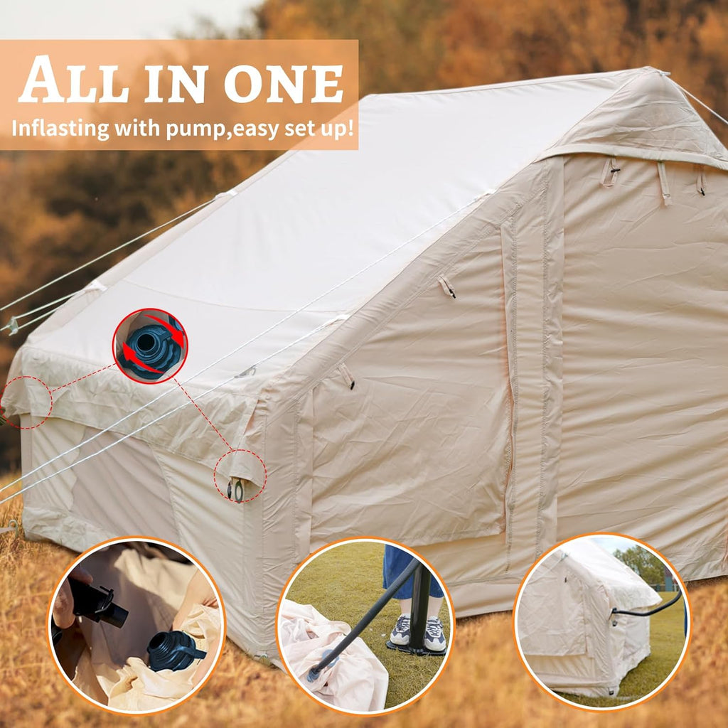 Large Inflatable Oxford Air Tent for 4-6 Persons B130767