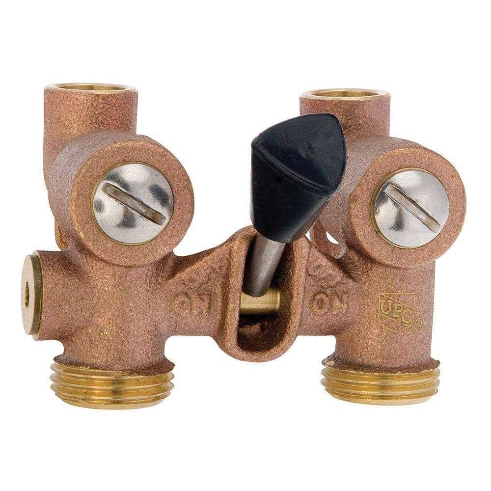 1/2 Bronze Ball-Type Washing Machine Shutoff Valve Y92317