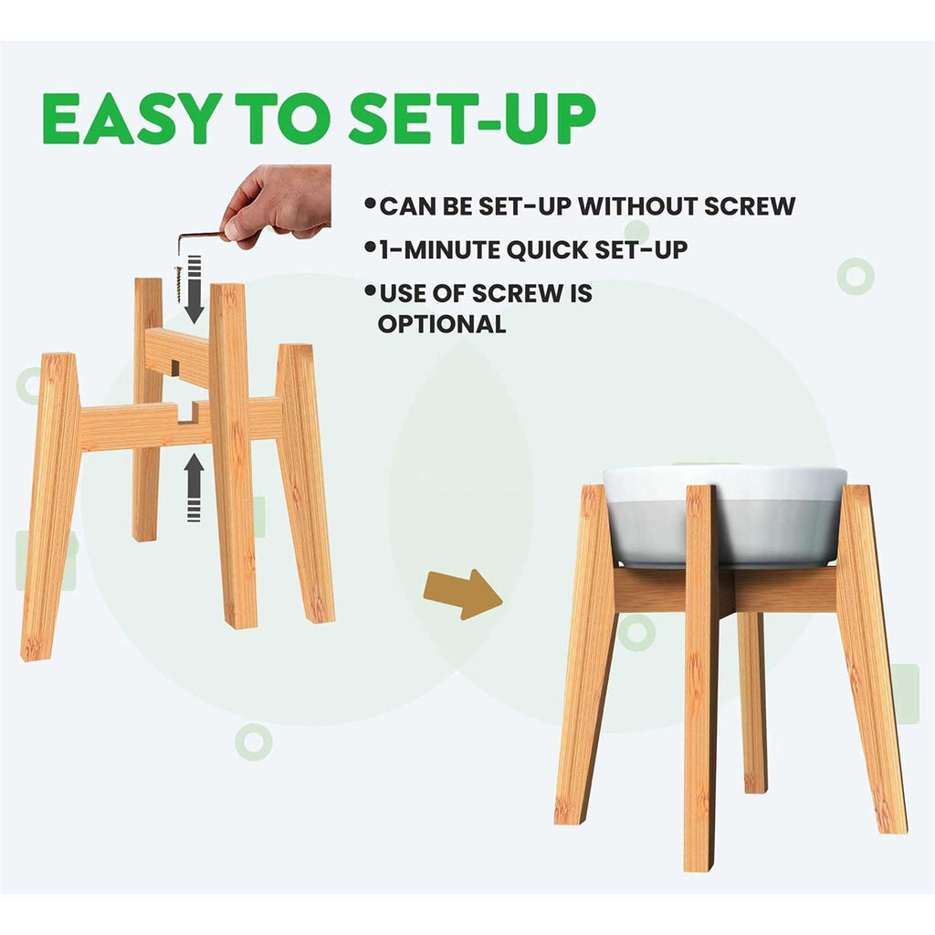 Adjustable Dog Bowl Stand U3682