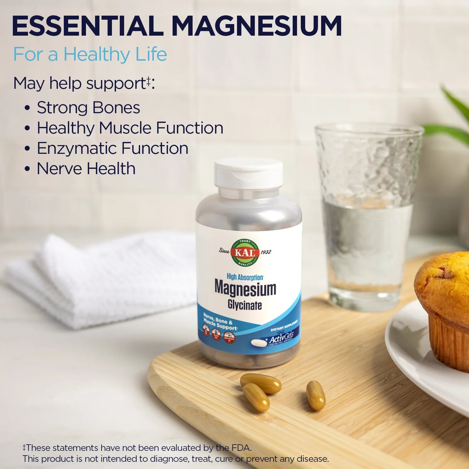 Magnesium Glycinate 315mg 180 Softgels E299