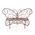Red Butterfly Metal Bench I234