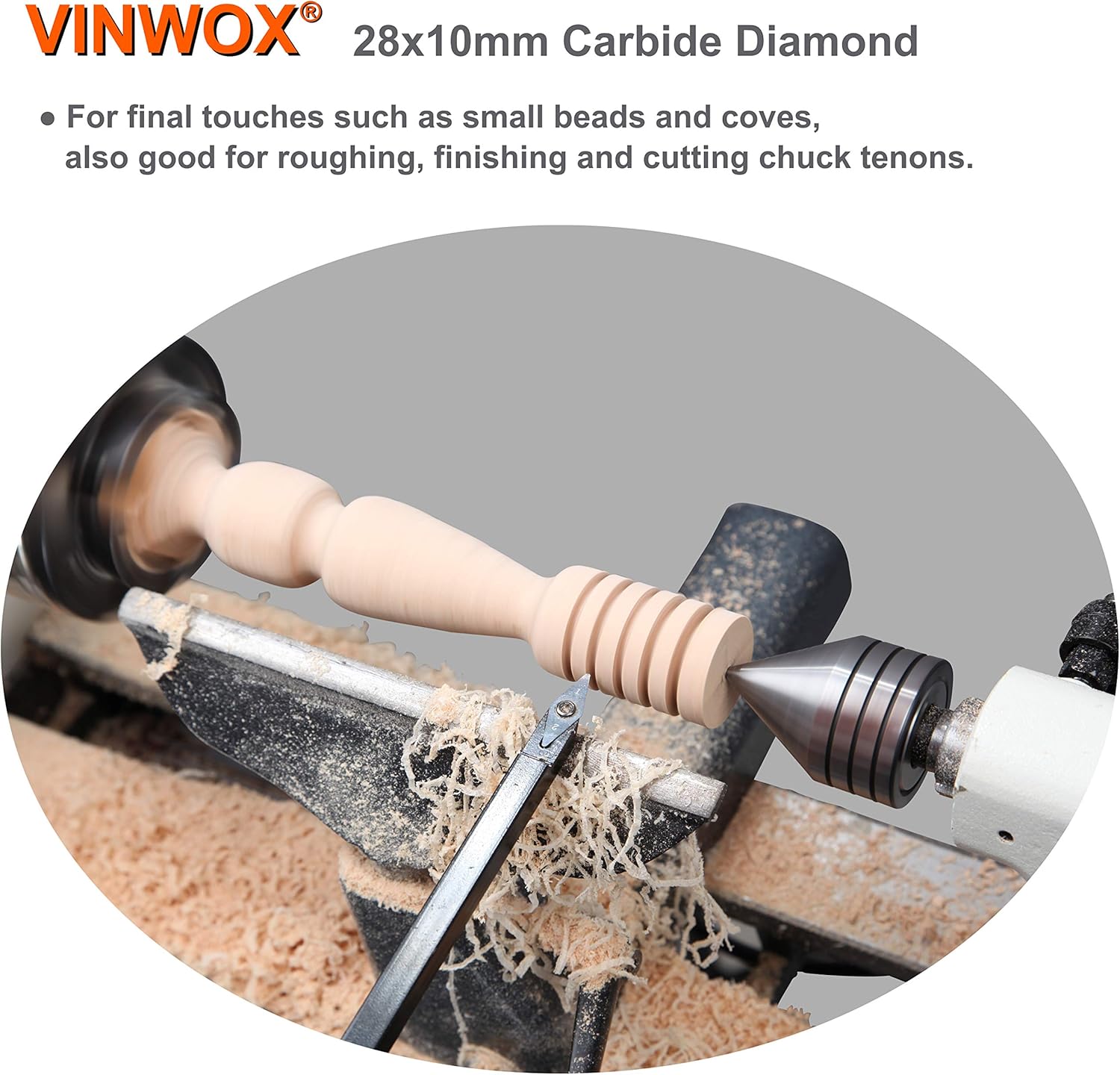3 PCS Carbide Wood Lathe Turning Tool Set T3719