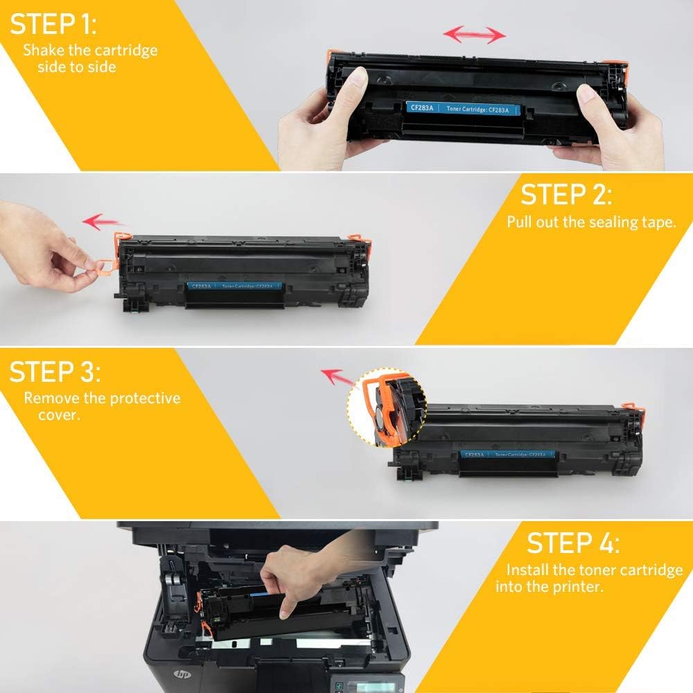 CF283A Toner Cartridge Black 4 Pack J2556