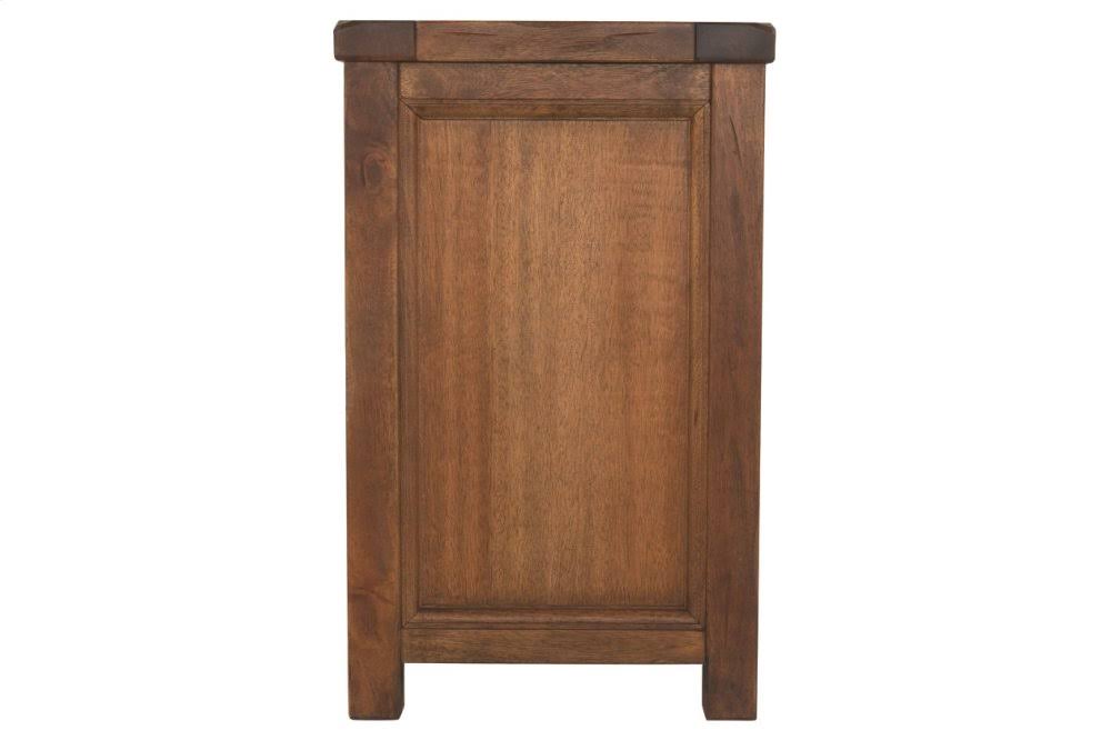 Medium Brown Chair Side End Table W217