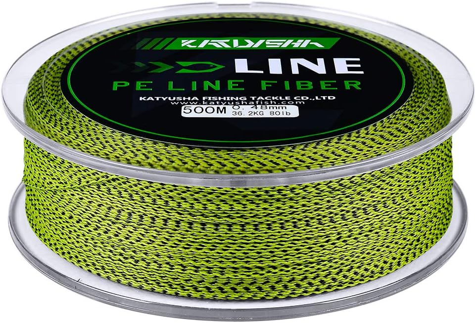 Braided Fishing Line 4 Strands 6Lb Test 109 Yards Pack of 2 O7278