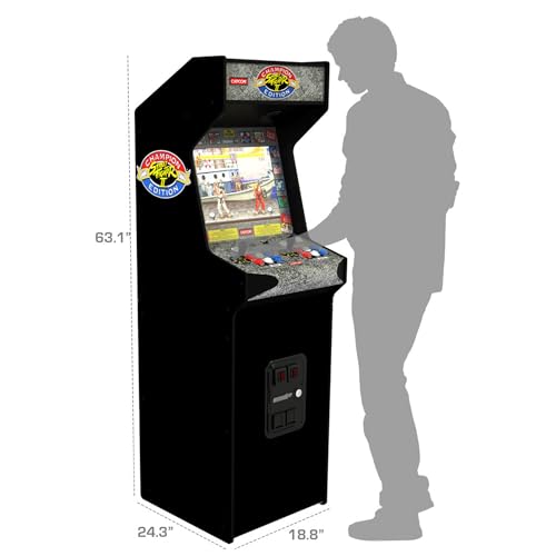 Compact 5' Tall Arcade Machine with 17" Screen, Black Y3653