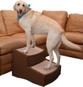 Pet Stairs, 2 Step, Extra Wide, Removable Carpet, Pack of 2 F51248