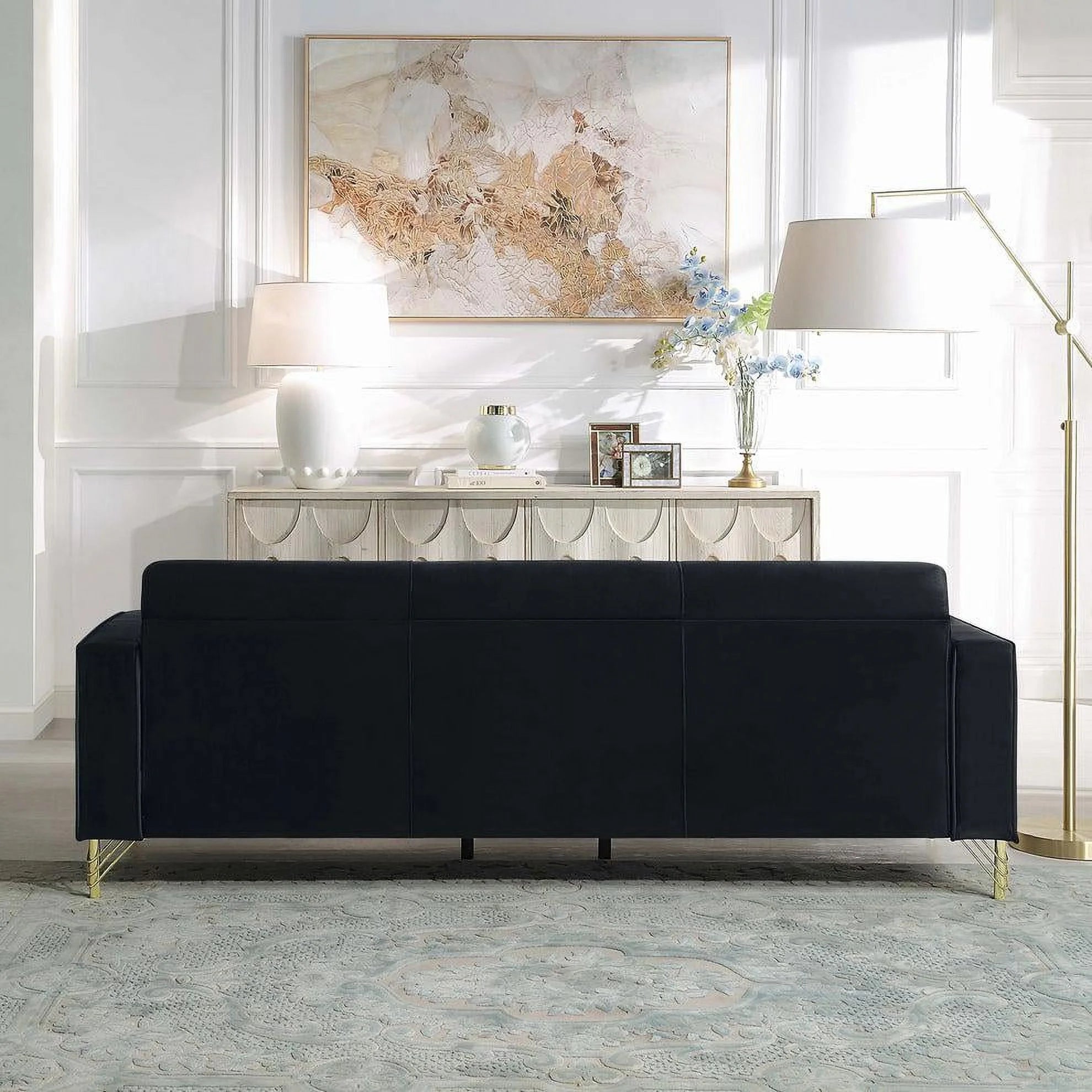 Black Loveseat D151