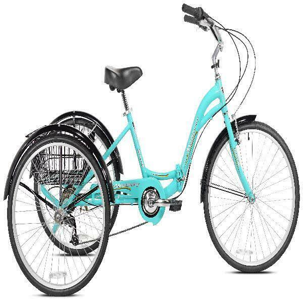 26 inch Folding Adult Trike, Aqua T10281