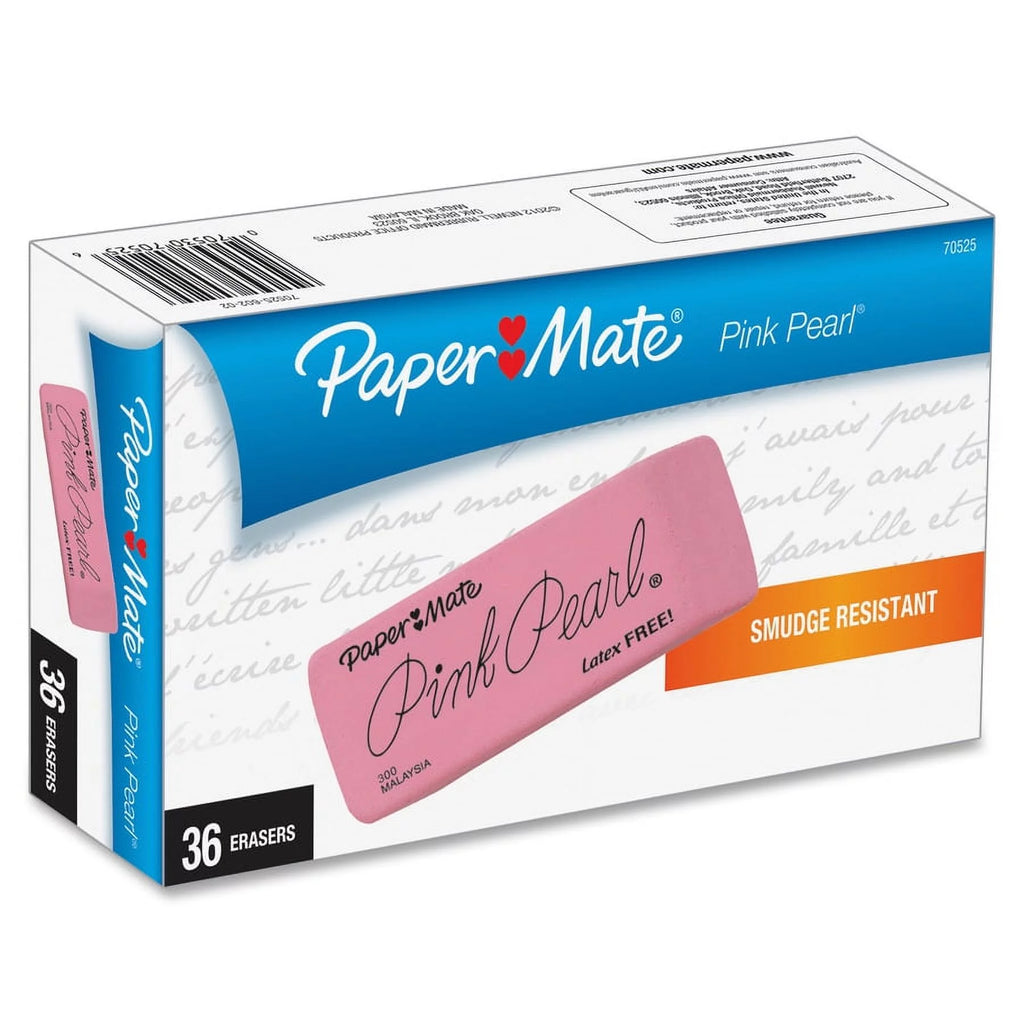 36 Count Pink Pearl Erasers B96492