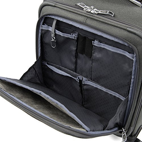 Vintage Grey 16-Inch Underseat Spinner Tote Bag with USB Port A554