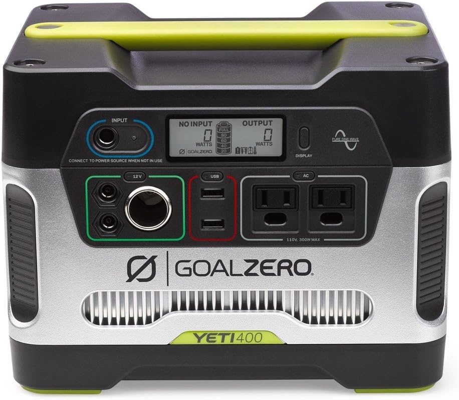 400Wh Portable Power Station with 12V, AC and USB Outputs Q65457