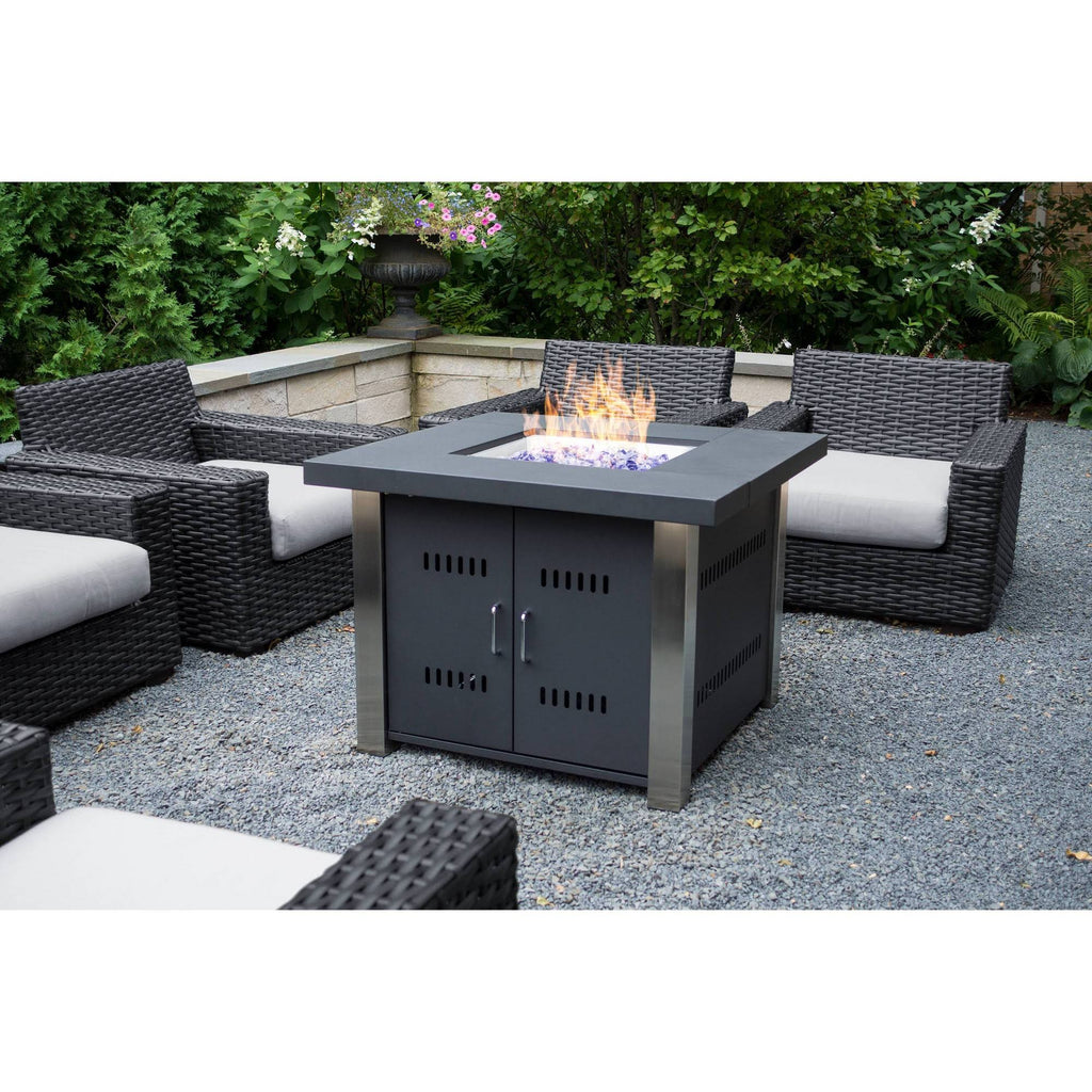 38 in. Square Gas Fire Pit Table M9970