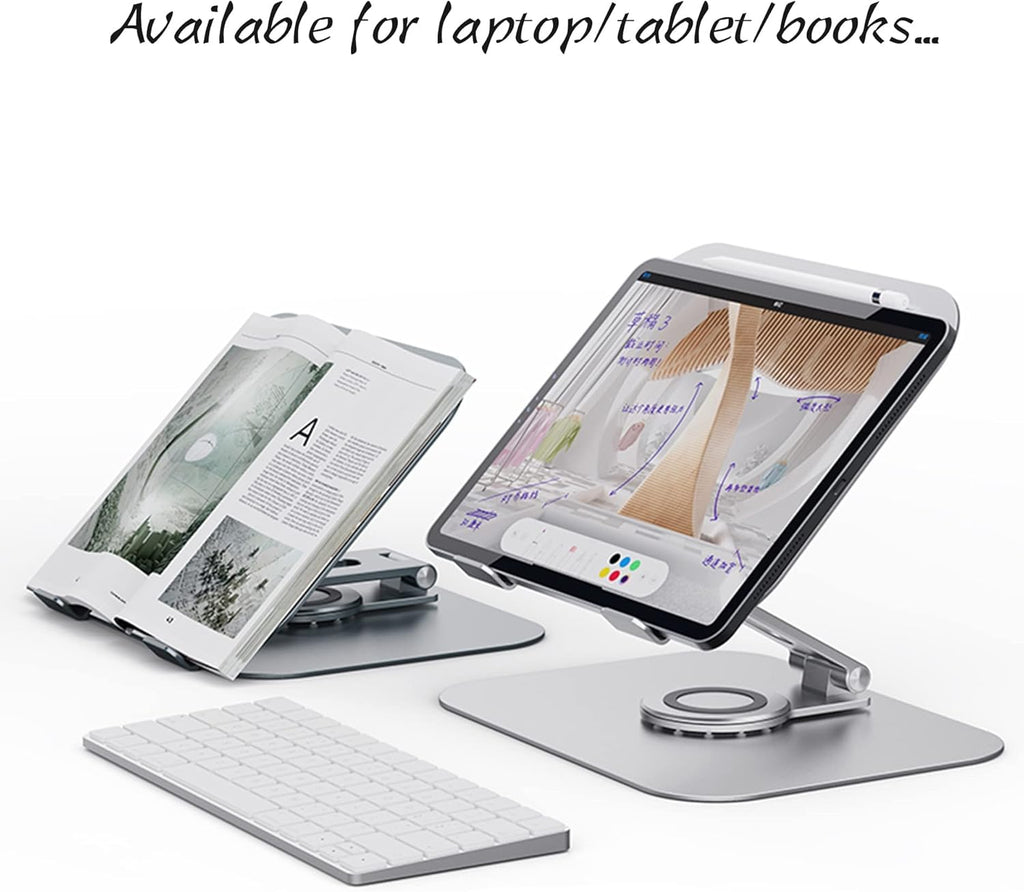 Silver Grey Aluminum Alloy Laptop Stand, Pack of 2 T475