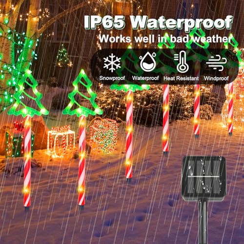 6 Pack Solar Christmas Pathway Lights M57122