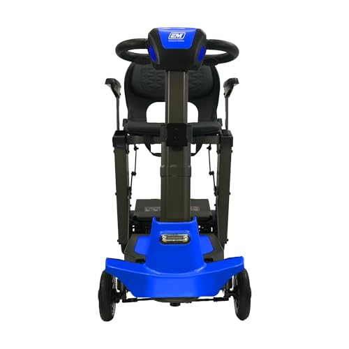 Auto-Folding Mobility Scooter with Remote Control, Lightweight, 300lb Weight Capacity, Extended Battery, Basket, Front LED Light, Lemony-Lime I195236