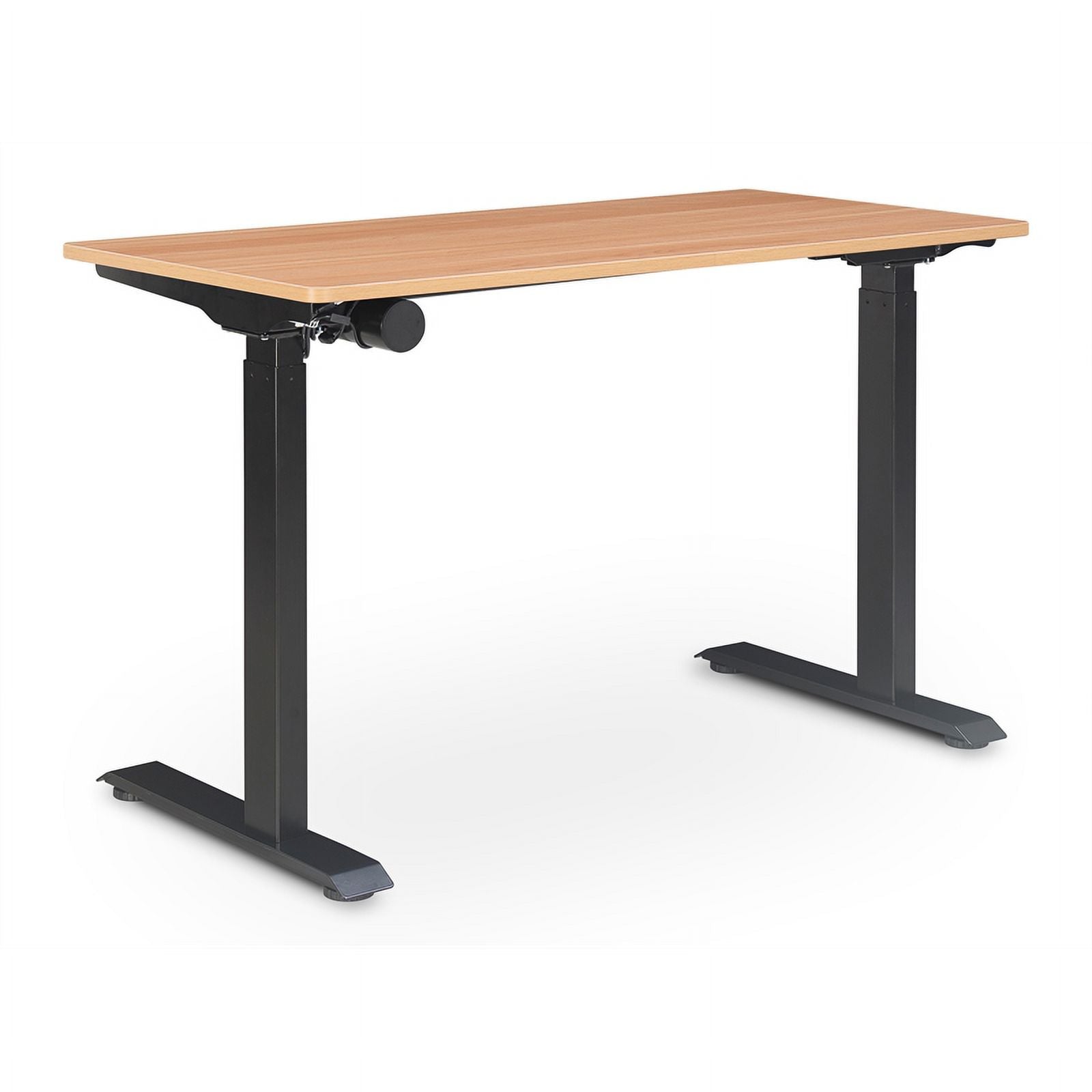 2-Piece Set with Standing Desk and Bonded Leather Office Chair D528
