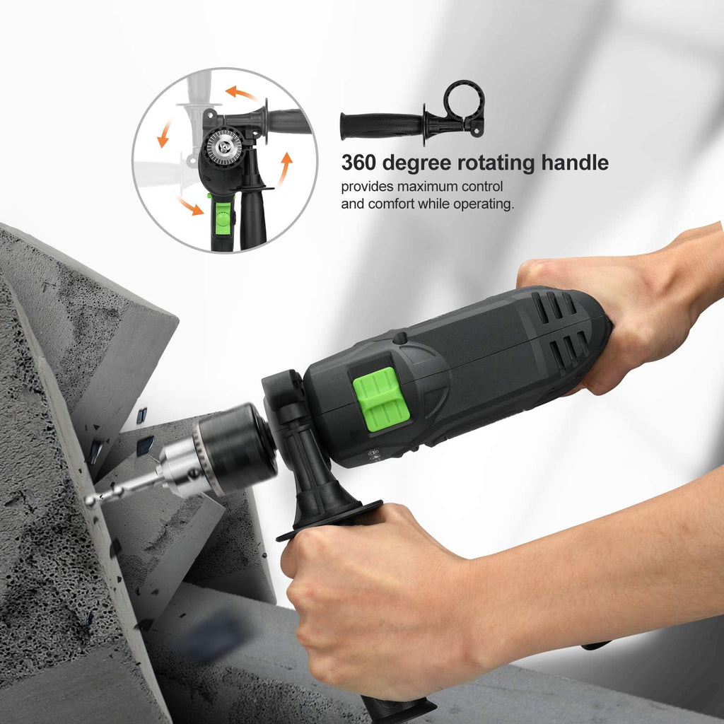 5Amp 1/2-inch Corded Impact Drill with 105pcs Accessories L648