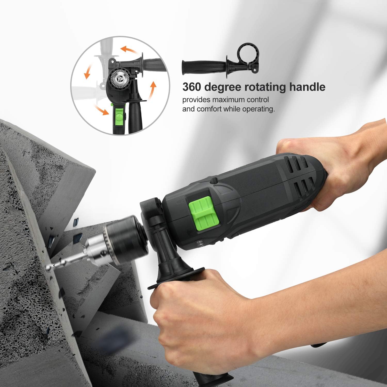 5Amp 1/2-inch Corded Impact Drill with 105pcs Accessories L648