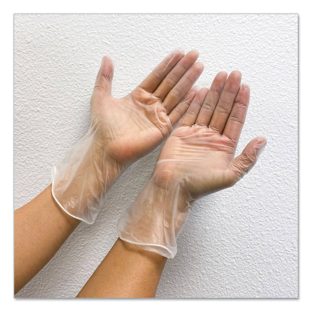 Single Use Vinyl Glove, Clear, Medium, 1000/Carton G702677