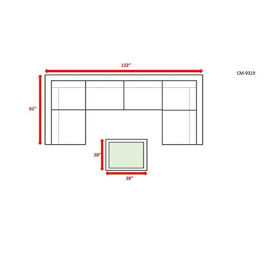 7 Piece Sectional Seating Group with Cushions K4978