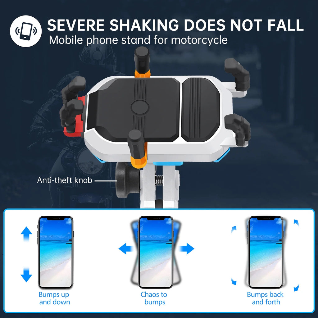 Waterproof Motorcycle Cell Phone Holder with 360° Rotation C60778