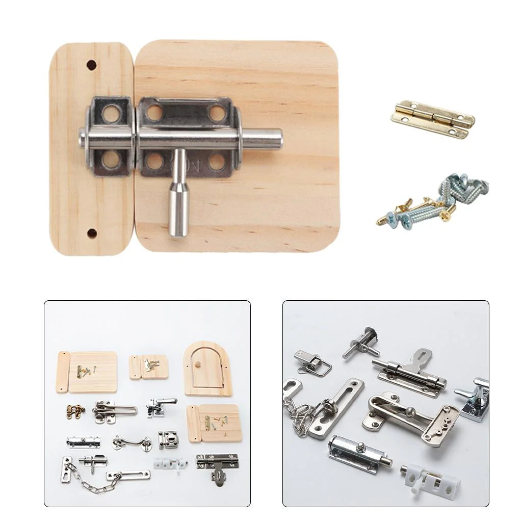 Montessori DIY Lock Latch Puzzle R89633