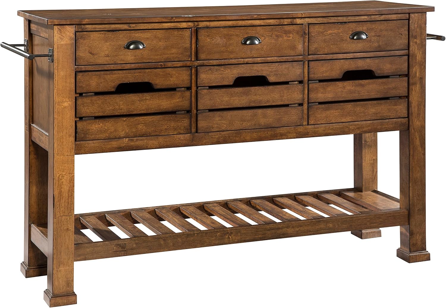 60.5" Three Drawers Copper Sideboard G2374