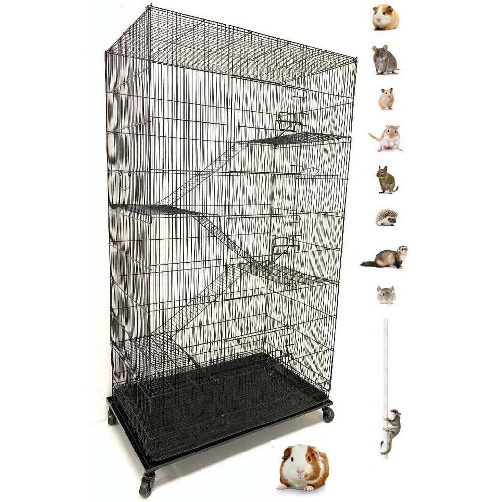 55 Extra Large Rolling Stand Cage for Ferret Chinchilla Sugar Glider Rats E748982