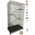 55 Extra Large Rolling Stand Cage for Ferret Chinchilla Sugar Glider Rats E748982