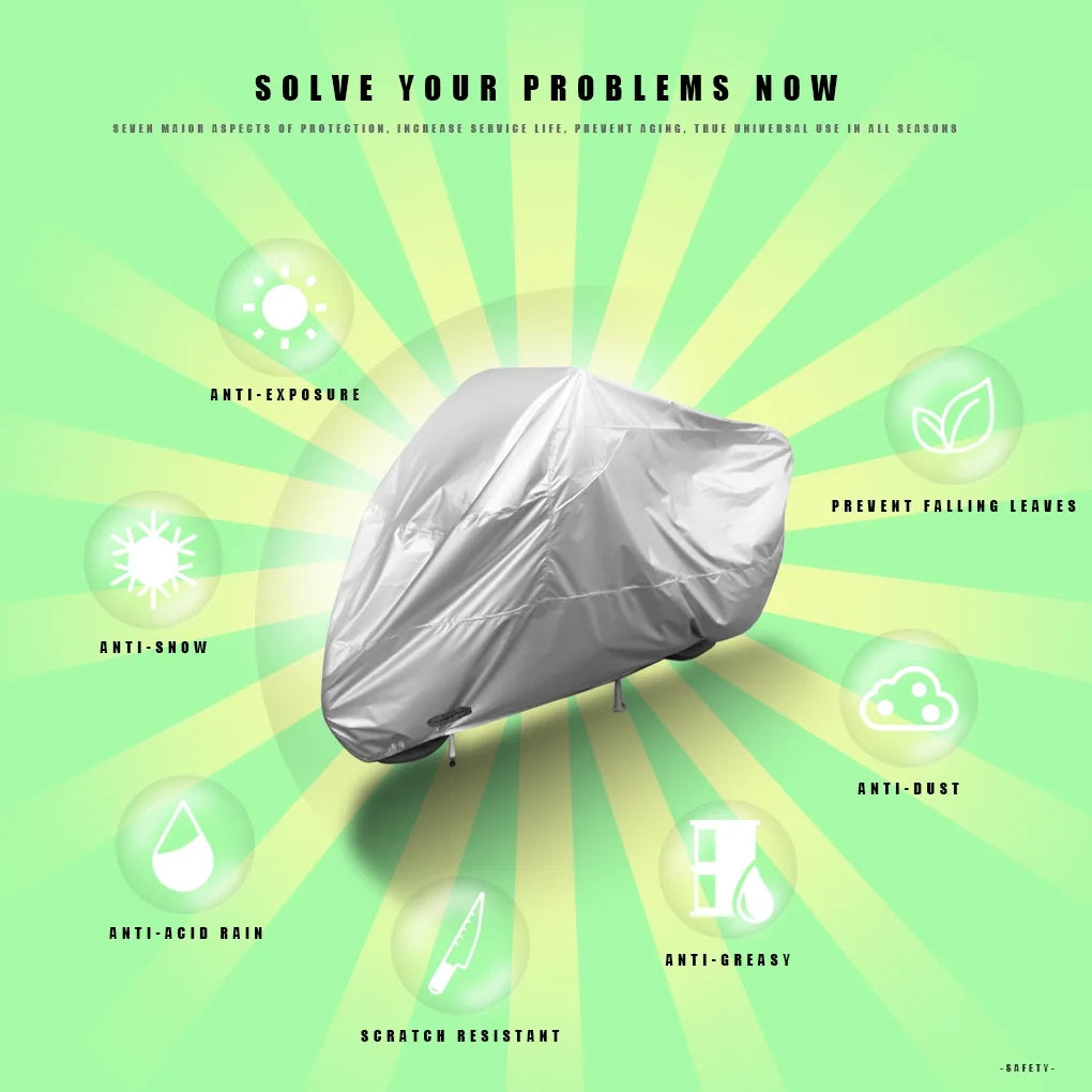 Silver Motorbike Dustproof Cover I638