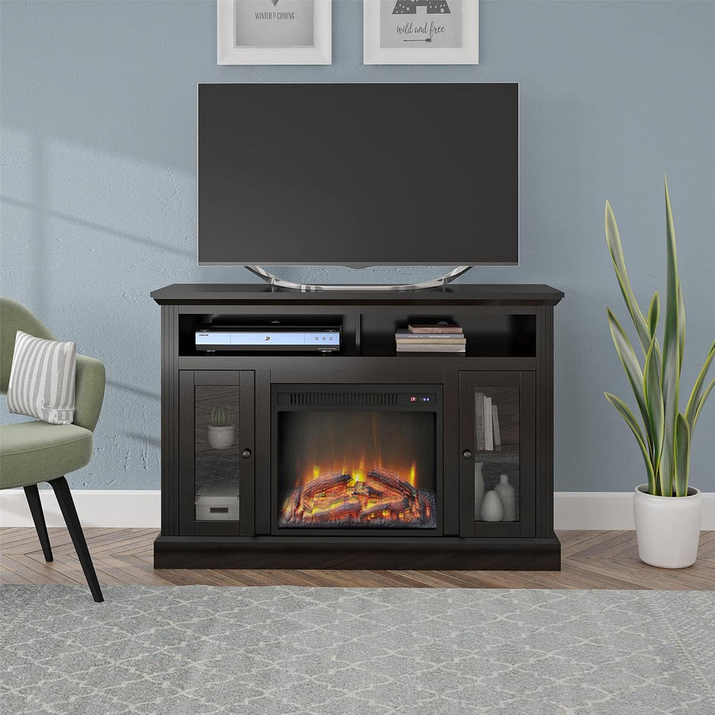 Espresso Electric Fireplace TV Console G14859