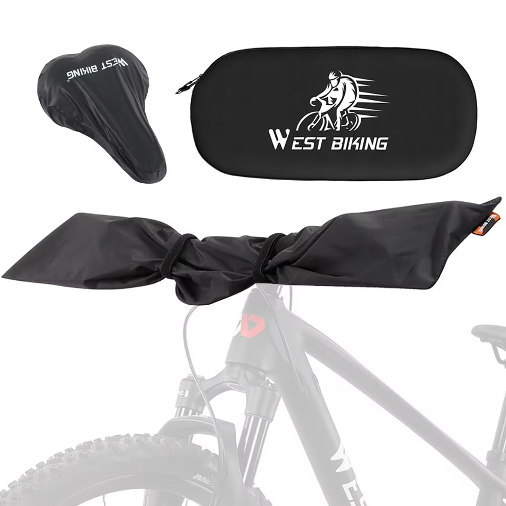Cycling Equipment Set Bike Accessories Handlebar Protector Cover Chain Protector Seats Rain Cover X1084