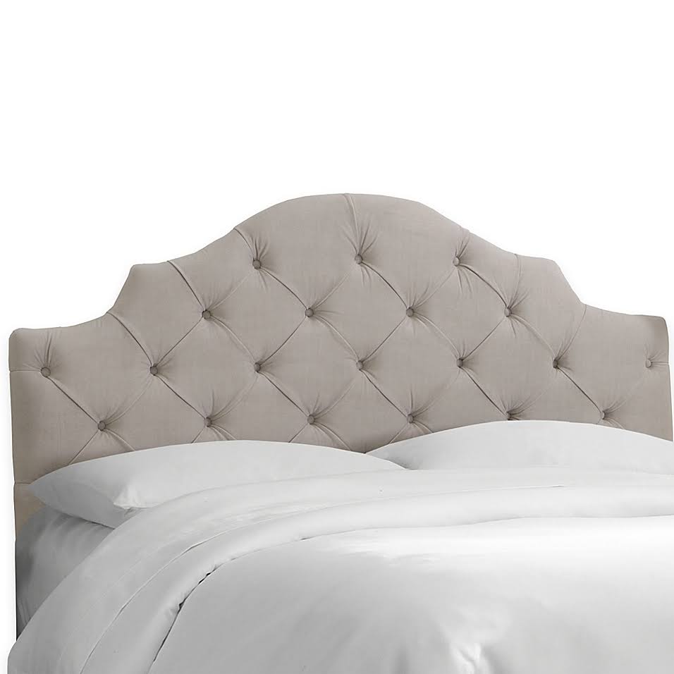 Full Headboard in Velvet Light Grey I83976