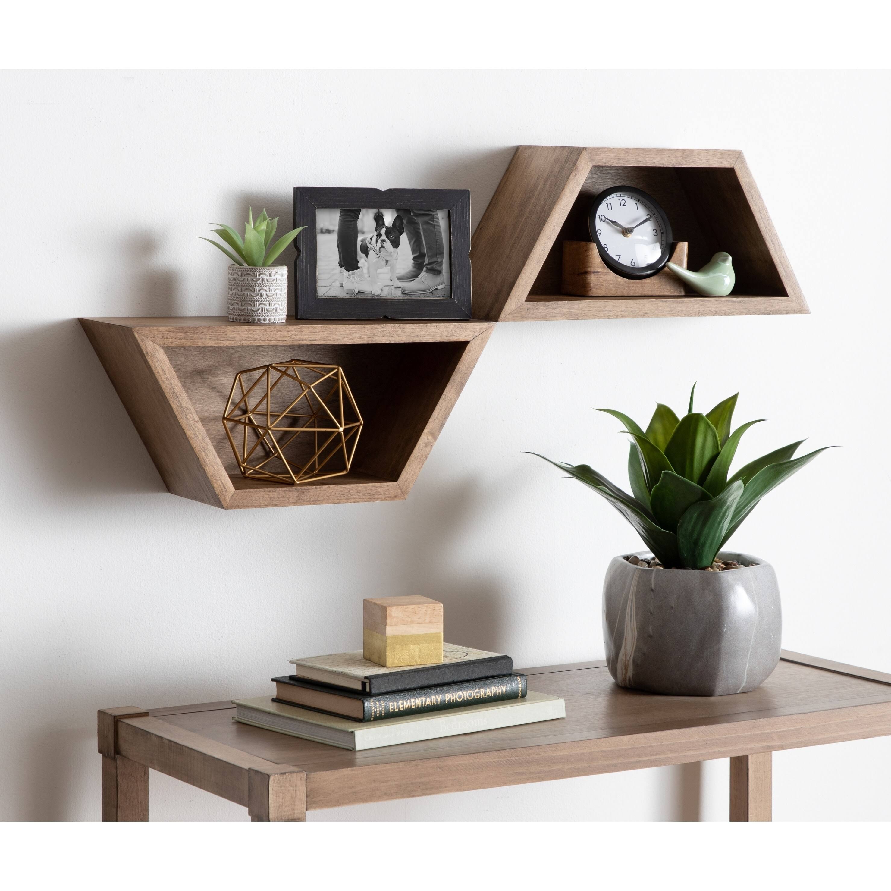Black Wall Shelf Set of 2 N494861