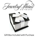 Platinum-plated Diamond Round Hoop Earrings K509988